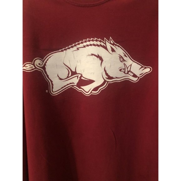MV Sports Shirt Mens Medium Red Arkansas Razorbacks Long Sleeve - Picture 1 of 5